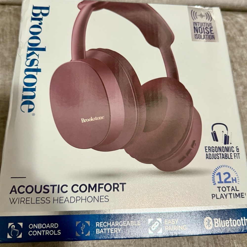 Brookstone Over-Ear Headphones - Pink